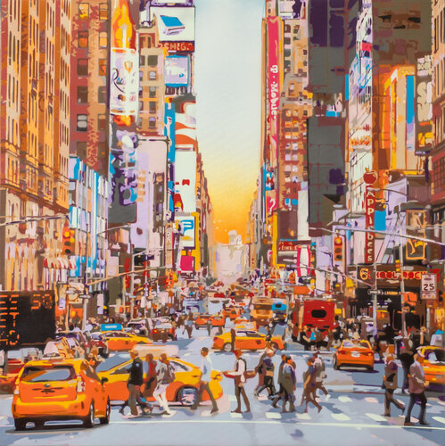 New York Street di Marco Barberio, Pittura in vendita su Singulart