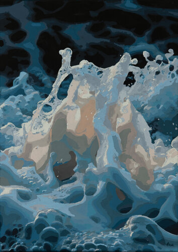 wave and foam von Marco Barberio, Malerei kaufen auf Singulart