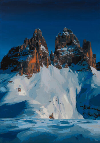 Cime di Lavaredo at Sunset - Dolomites di Marco Barberio, Pittura in vendita su Singulart