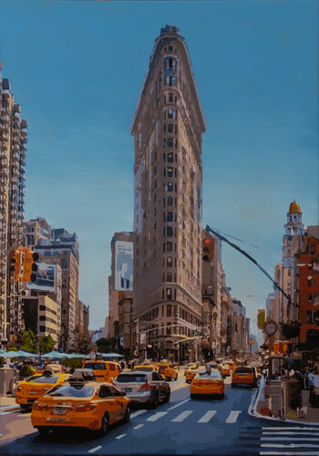 Flatiron in motion di Marco Barberio, Pittura in vendita su Singulart