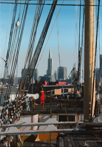 Pacific Queen of San Francisco van Marco Barberio, Schilderij te koop op Singulart