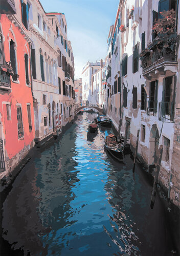 Somewhere in Venice van Marco Barberio, Schilderij te koop op Singulart