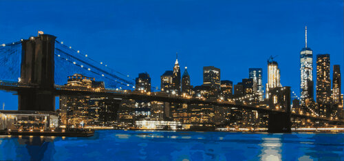 Brooklyn Blu van Marco Barberio, Schilderij te koop op Singulart