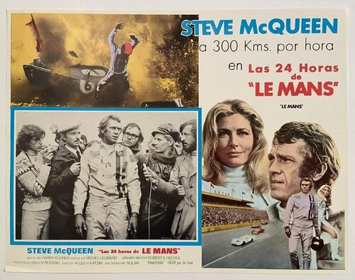 Steven McQueen, Le Mans, Oversize Lithographic Vintage Mexican Lobby Card by Anon, Print for Sale on Singulart
