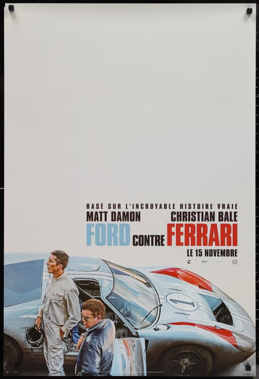 Ford Vs. Ferrari Canadian One Sheet Theatrical Poster Anon