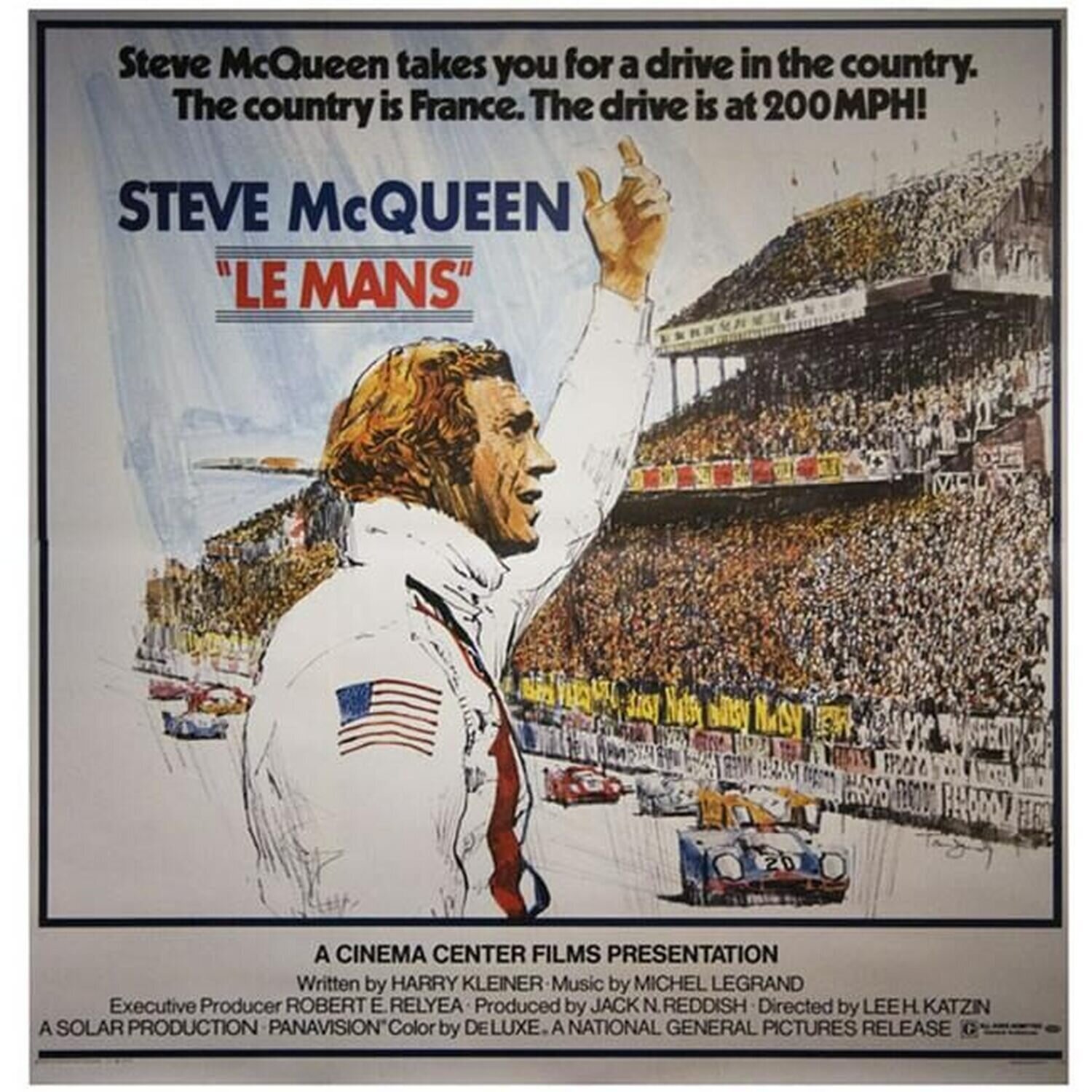 Steve McQueen original six sheet originally folded movie poster Anon Druck zu verkaufen