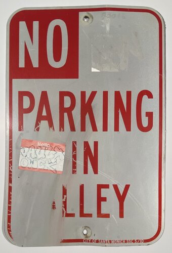 Vox Populi (A Working Man's Ruscha) di David Silver, Pittura in vendita su Singulart