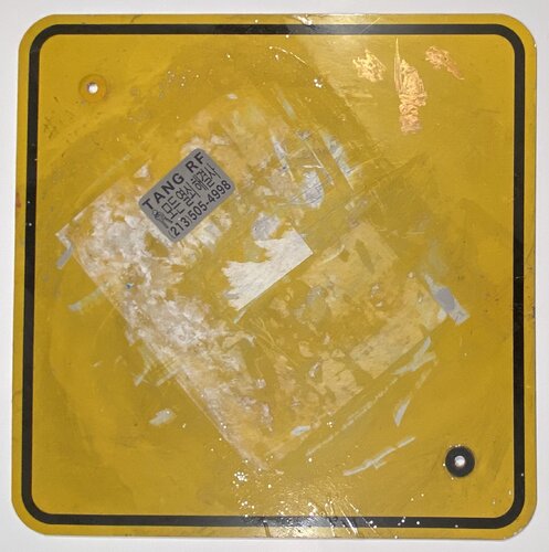 Vox Populi (A Working Man's Ruscha) di David Silver, Pittura in vendita su Singulart