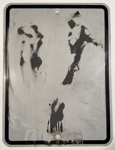 Vox Populi (A Working Man's Ruscha) di David Silver, Pittura in vendita su Singulart