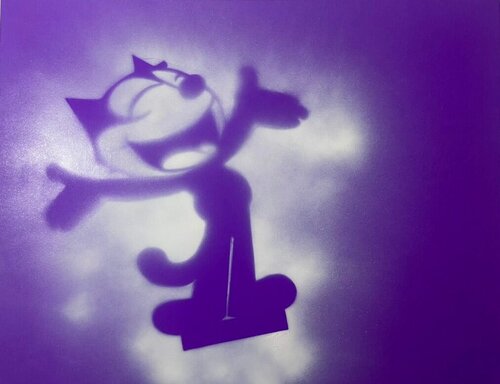 Deep Purple Felix the Cat di David Silver, Pittura in vendita su Singulart