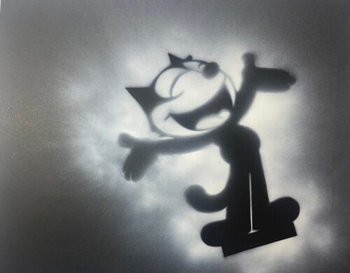 Felix the Cat has his Film Noir Moment di David Silver, Pittura in vendita su Singulart