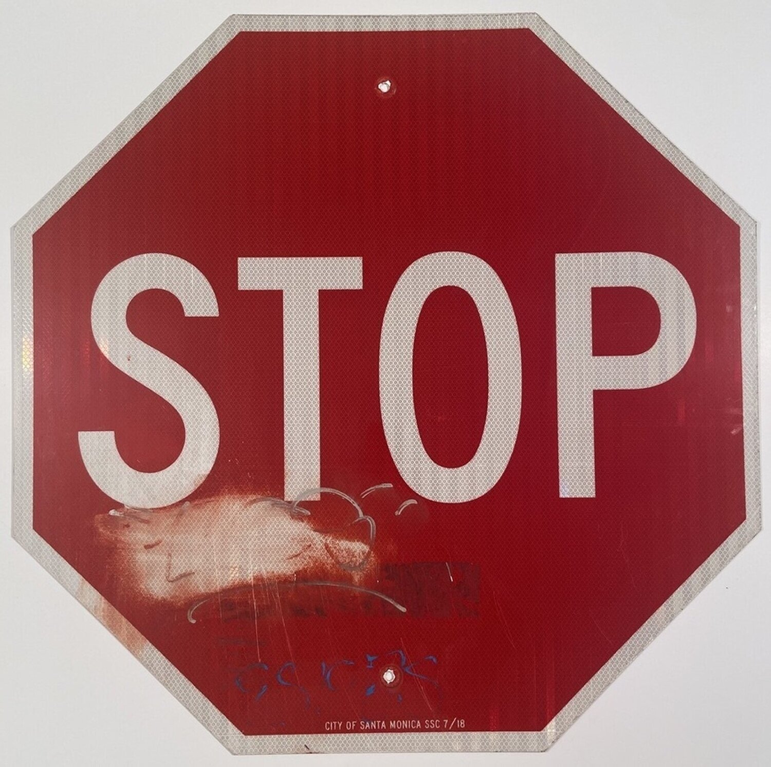 Vox Populi (A Working Man's Ruscha) David Silver Dipinto originale in vendita