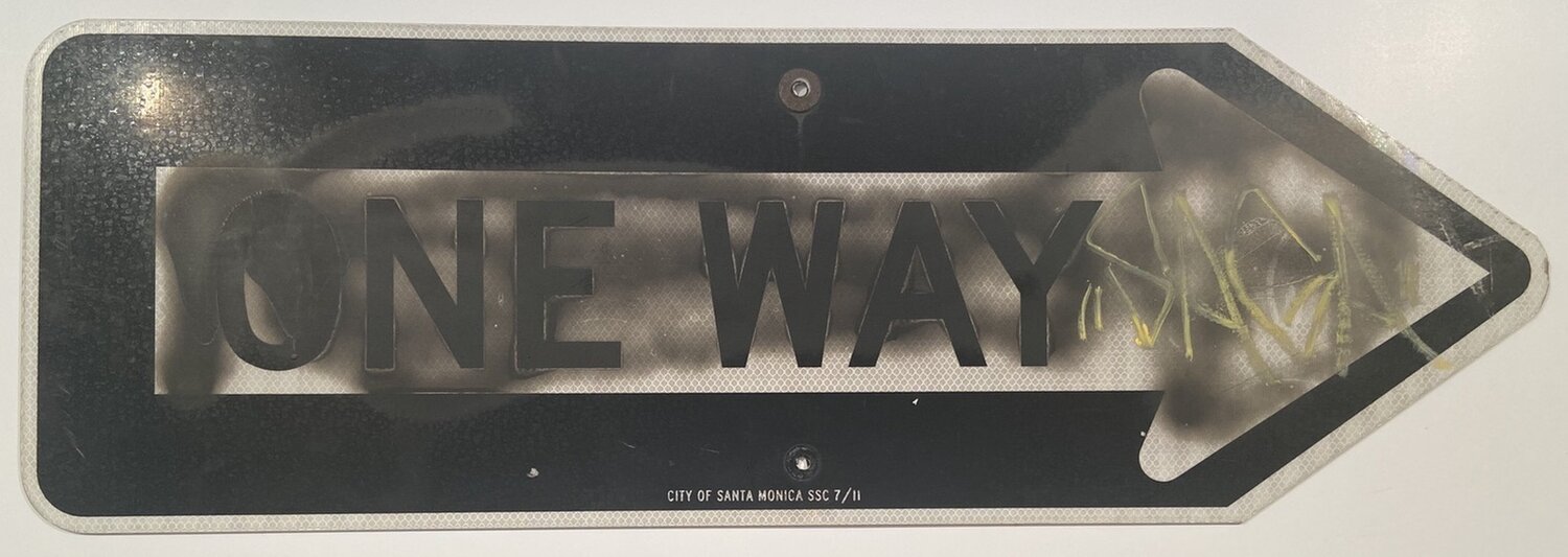 Vox Populi (A Working Man's Ruscha) David Silver Dipinto originale in vendita