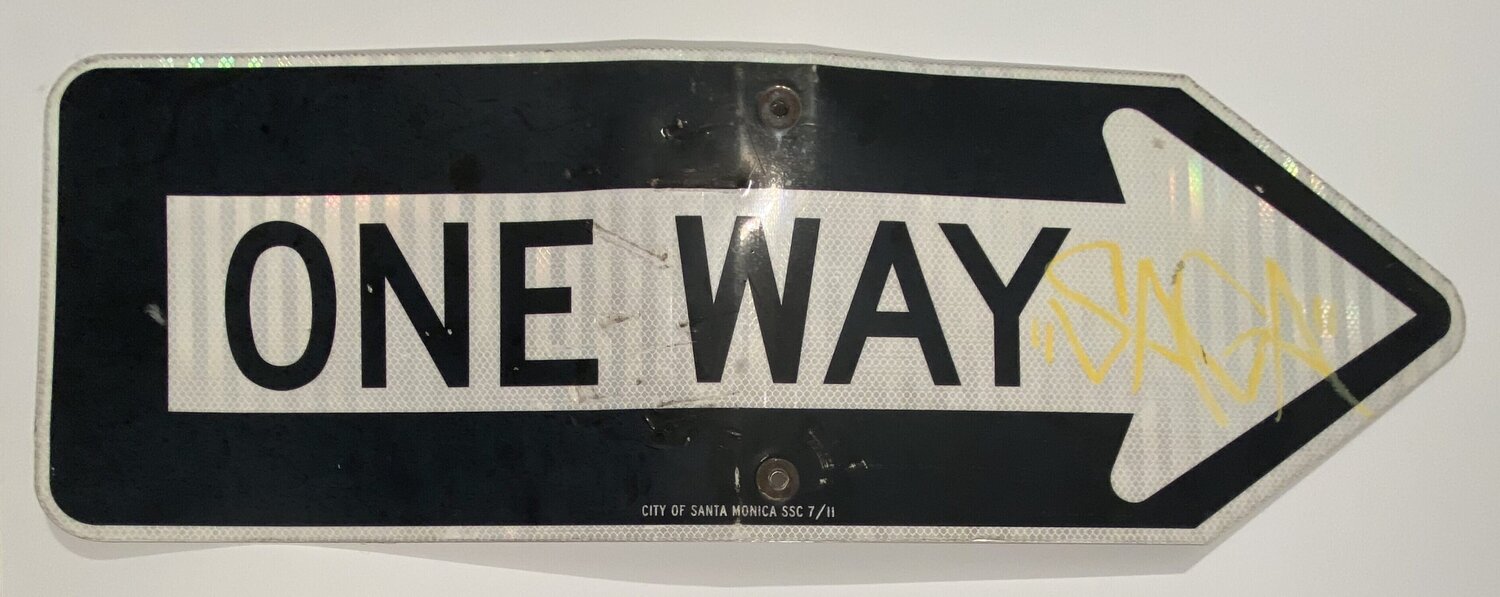 Vox Populi (A Working Man's Ruscha) David Silver Dipinto originale in vendita