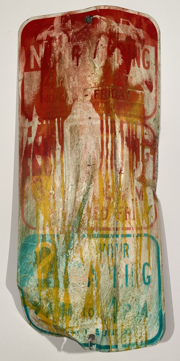 Vox Populi (A Working Man's Ruscha) David Silver Dipinto originale in vendita