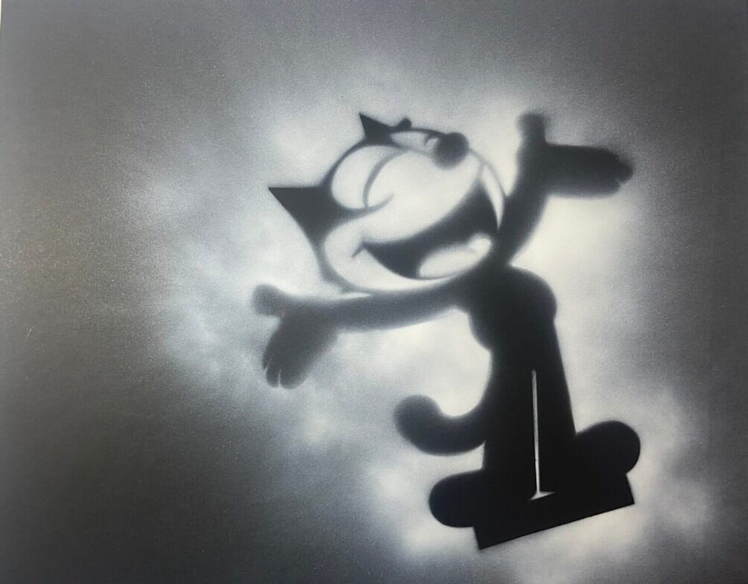 Felix the Cat has his Film Noir Moment David Silver Originalgemälde zu verkaufen