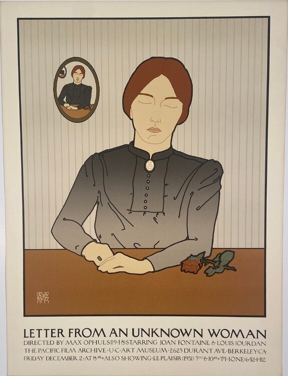 Letter from a Unknown Woman, FREE DOMESTIC SHIPPING David Lance Goines