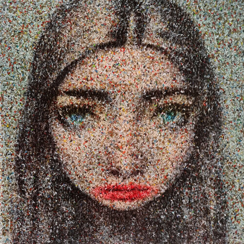 Clutched the clothes (n.581) - Dolls series di Alessio Mazzarulli, Pittura in vendita su Singulart