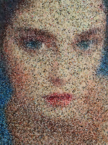 I lay there (n.600) - Dolls series van Alessio Mazzarulli, Schilderij te koop op Singulart