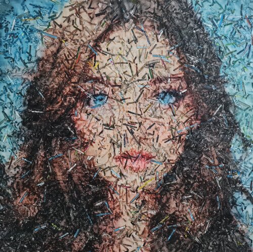 Open the gate (n.646) - Dolls series de Alessio Mazzarulli, Pintura a la venta en Singulart