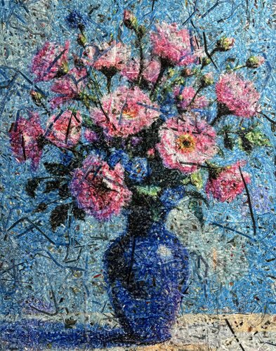 Still life - flowers 01 (n.700) van Alessio Mazzarulli, Schilderij te koop op Singulart