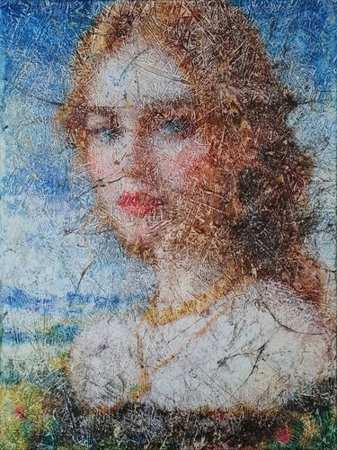 Red poppies (n.704) van Alessio Mazzarulli, Schilderij te koop op Singulart