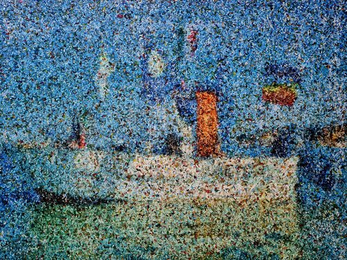 Would have escaped (n.712) - at the beach series de Alessio Mazzarulli, Pintura a la venta en Singulart