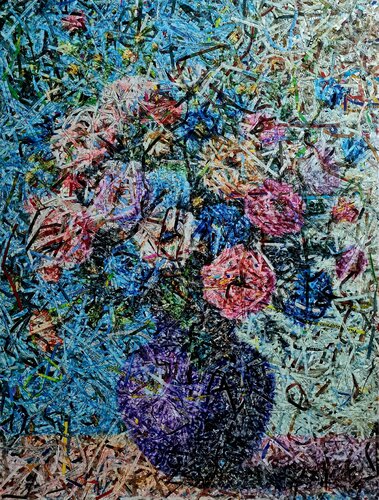 Still life - flowers 02 (n.716) van Alessio Mazzarulli, Schilderij te koop op Singulart