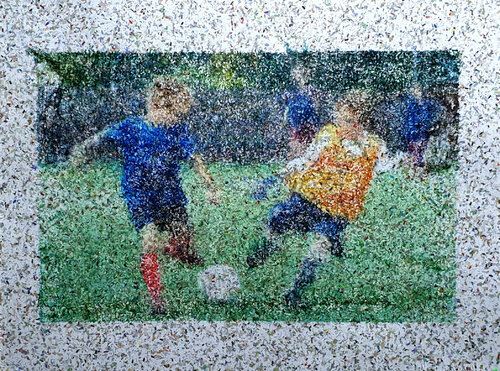ARTWORK RESERVED! - It's mine! (n.503) - "I love football" series de Alessio Mazzarulli, Pintura a la venta en Singulart