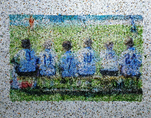 We will play (n.504) - "I love football" series van Alessio Mazzarulli, Schilderij te koop op Singulart