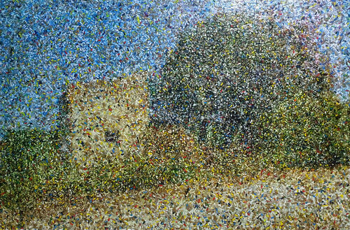 Near Sangro River - 01 - (n.517) - "@ the River" series van Alessio Mazzarulli, Schilderij te koop op Singulart