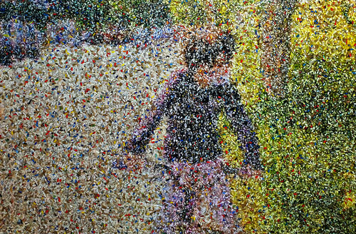 Looking @ the river (n.520) - "@ the River" series de Alessio Mazzarulli, Pintura a la venta en Singulart