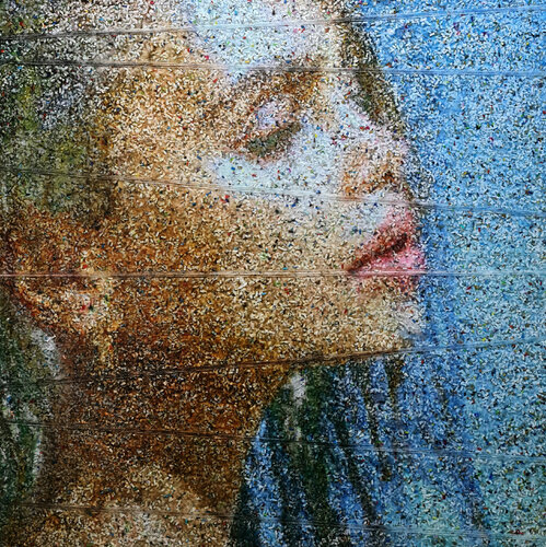 Feeling paradise - 01 - (n.534) - Dolls series de Alessio Mazzarulli, Pintura a la venta en Singulart