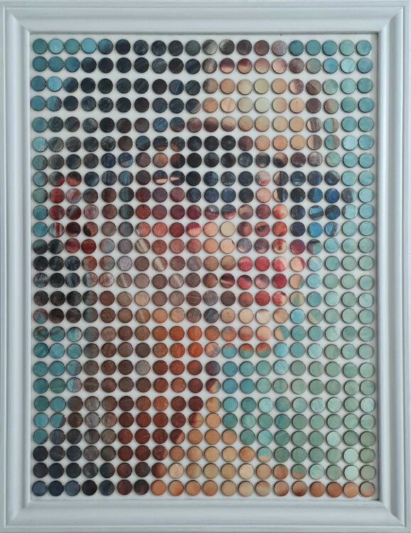 Warm sunshine (n.723) - Dot Art series Alessio Mazzarulli