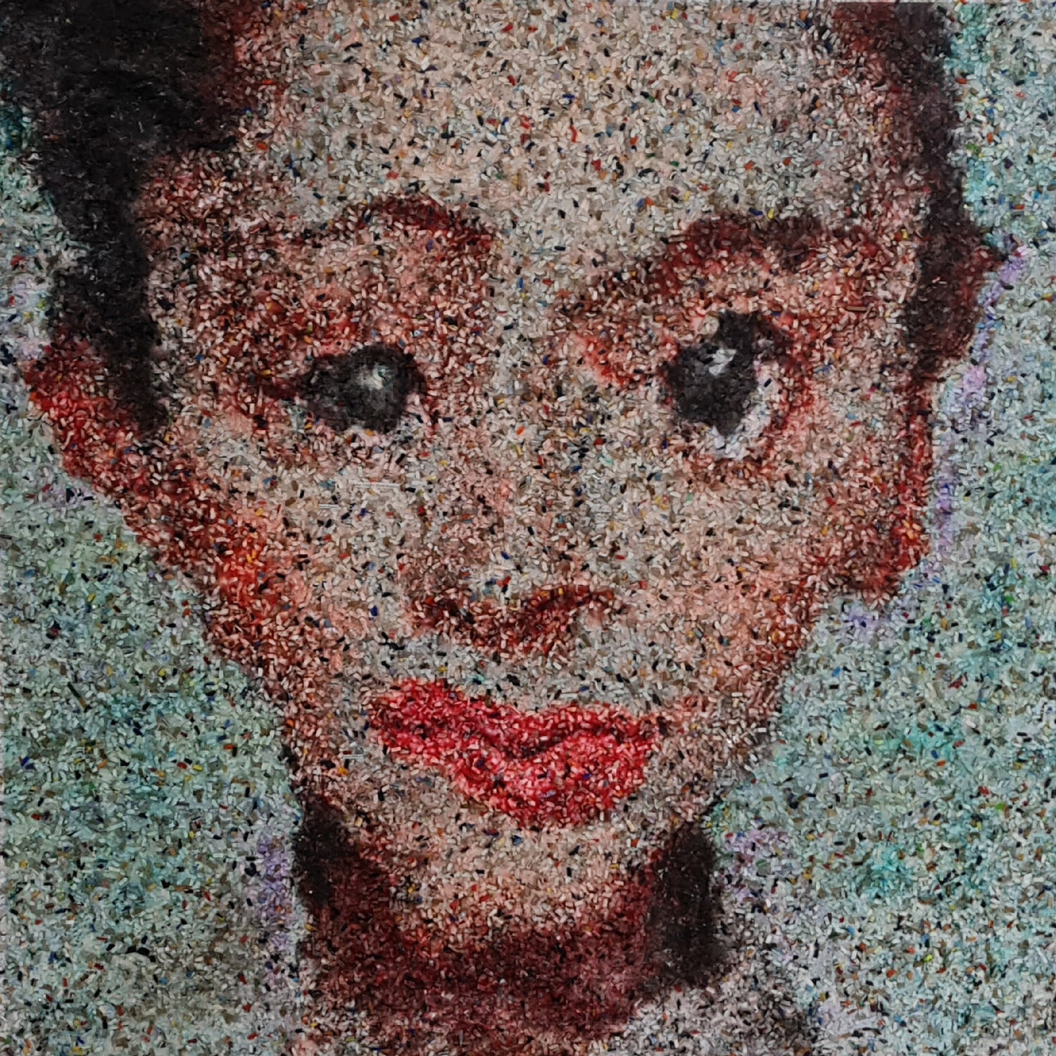 She caught their shining (n.595) - Dolls series Alessio Mazzarulli Dipinto originale in vendita