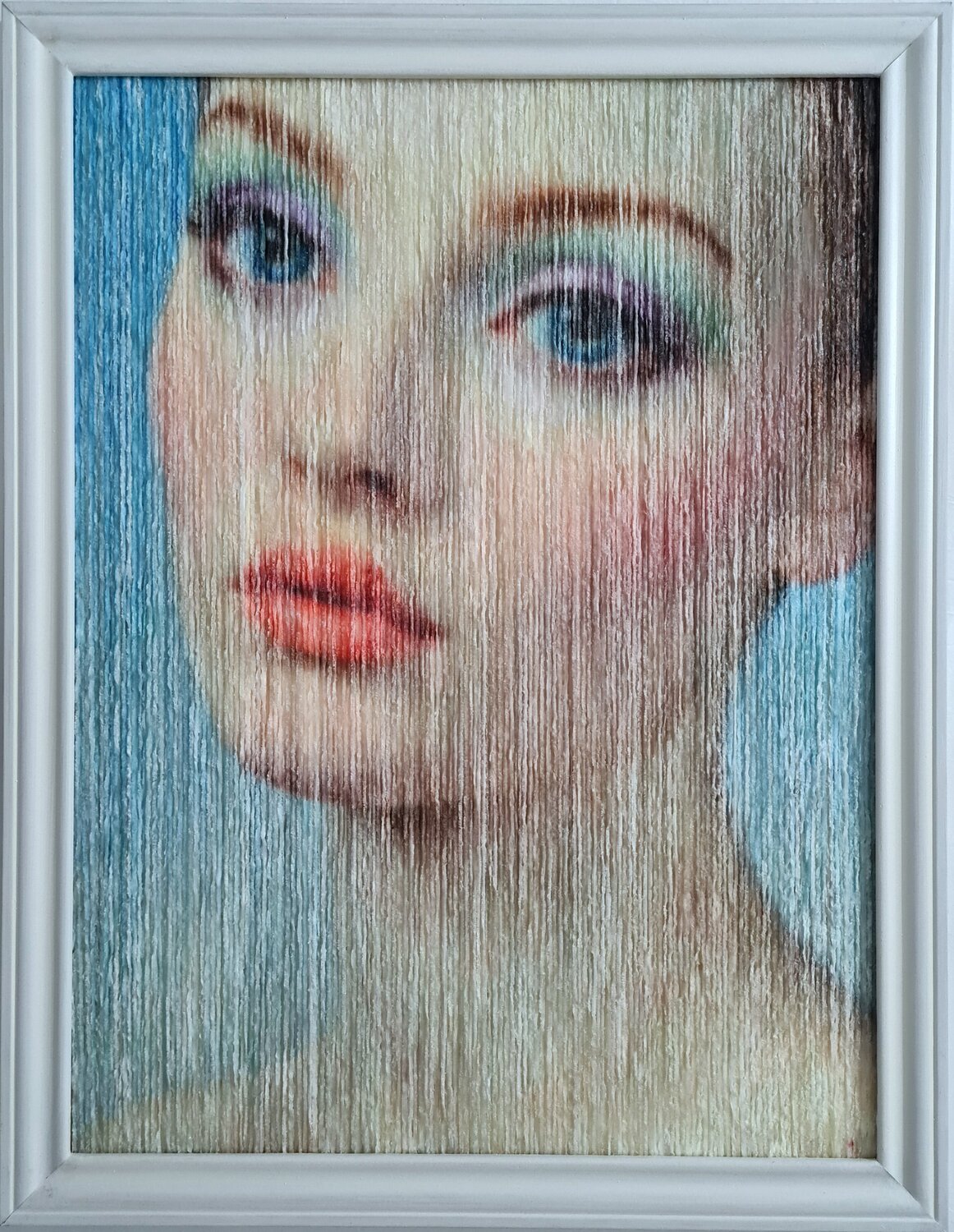She was really better (n.729) - Yarn-Art Alessio Mazzarulli Dipinto originale in vendita