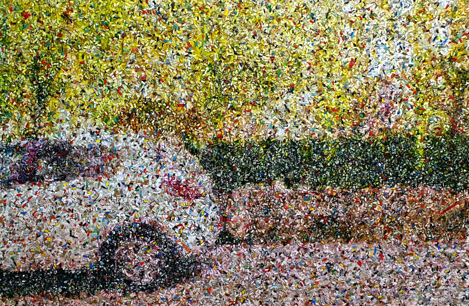 Sunset @ the Parking - 02 - (n.519) - "@ the River" series Alessio Mazzarulli Originalgemälde zu verkaufen