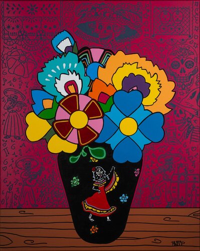 Dia De Los Muertos von Philip Verhoeven, Malerei kaufen auf Singulart