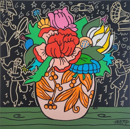 Swinging Down The Lane par Philip Verhoeven, Peinture en vente sur Singulart
