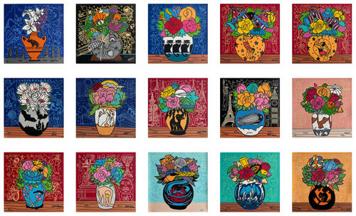 Collection of 15 Small Paintings van Philip Verhoeven, Schilderij te koop op Singulart