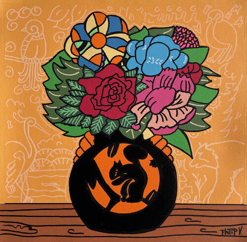 A Forest (nature, relaxation, inspiration) by Philip Verhoeven, Painting for Sale on Singulart