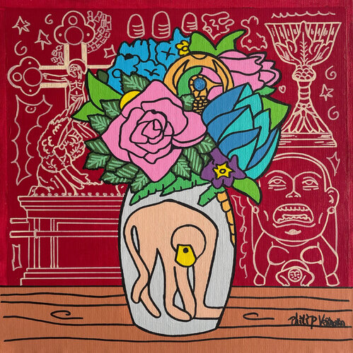 Dr. Jones (Indiana Jones, artifacts, archaeology) van Philip Verhoeven, Schilderij te koop op Singulart