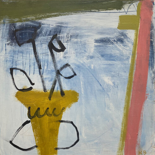 Yellow Vase van Katherine Bello, Schilderij te koop op Singulart