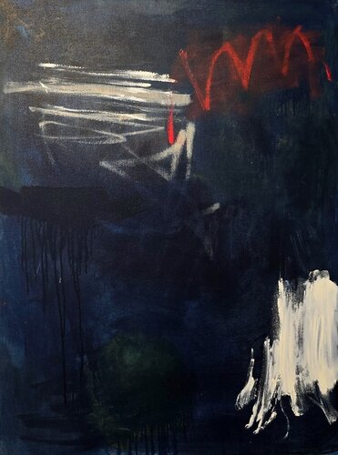 Stroke of Midnight par Katherine Bello, Peinture en vente sur Singulart