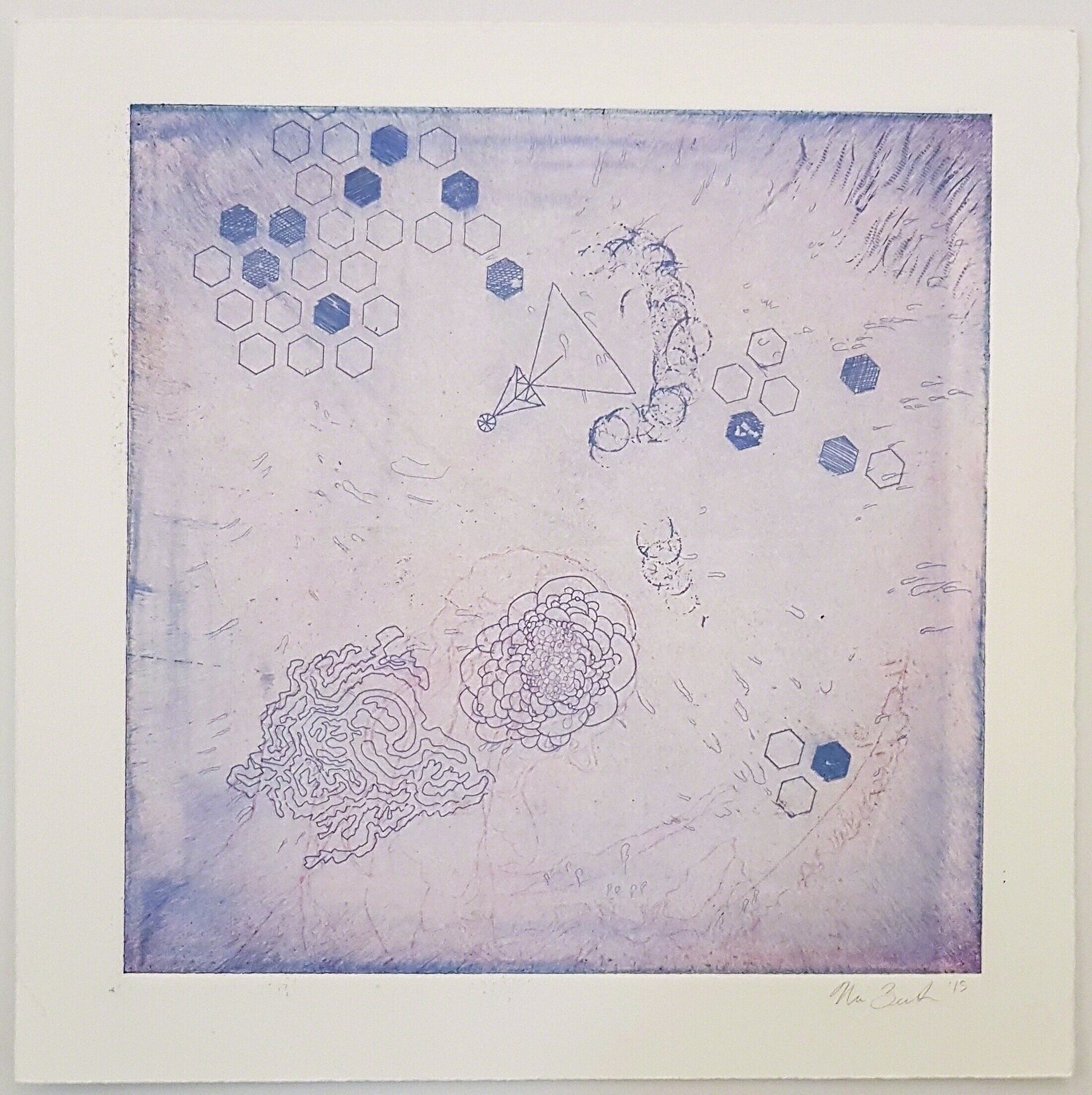 30 Etching #2 Nina Burton Afdruk te koop