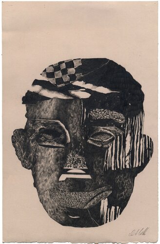 Face on Tan Paper di Olivia Gibb, Opera su carta in vendita su Singulart