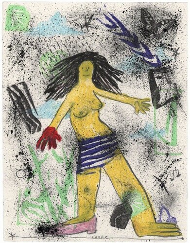 Miss with Pink Shoe and Red Glove de Olivia Gibb, Otros medios a la venta en Singulart