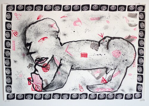Junkyard Dog di Olivia Gibb, Opera su carta in vendita su Singulart