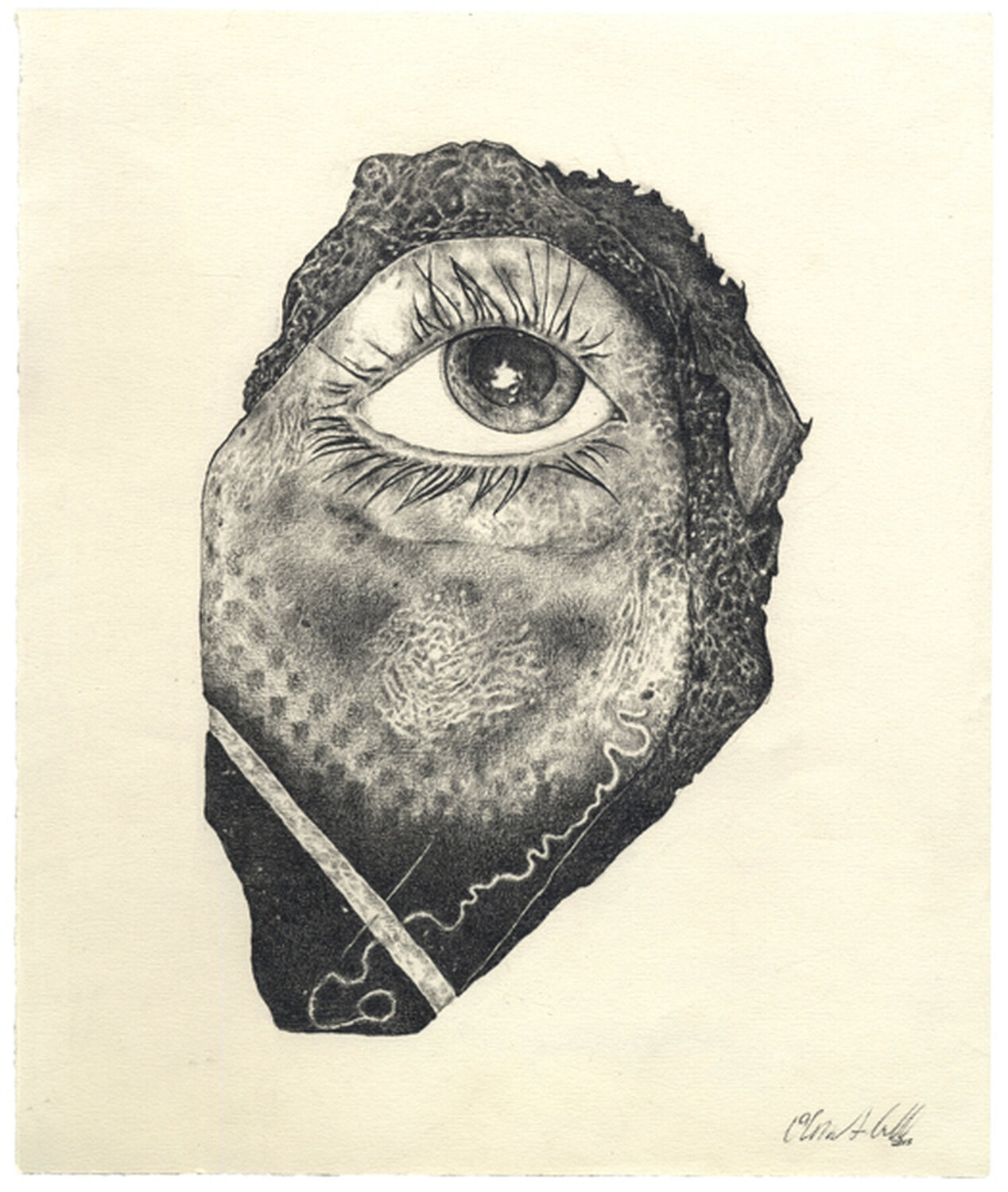 Rock Face Olivia Gibb Opera su carta in vendita