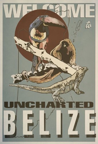 Uncharted Belize van Matthew Naquin, Afdruk te koop op Singulart